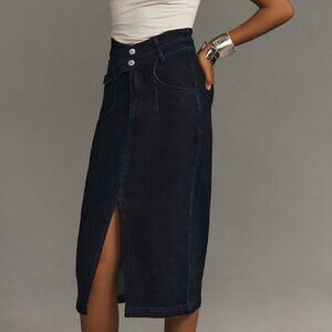 The Arden Double-Waist Midi Skirt